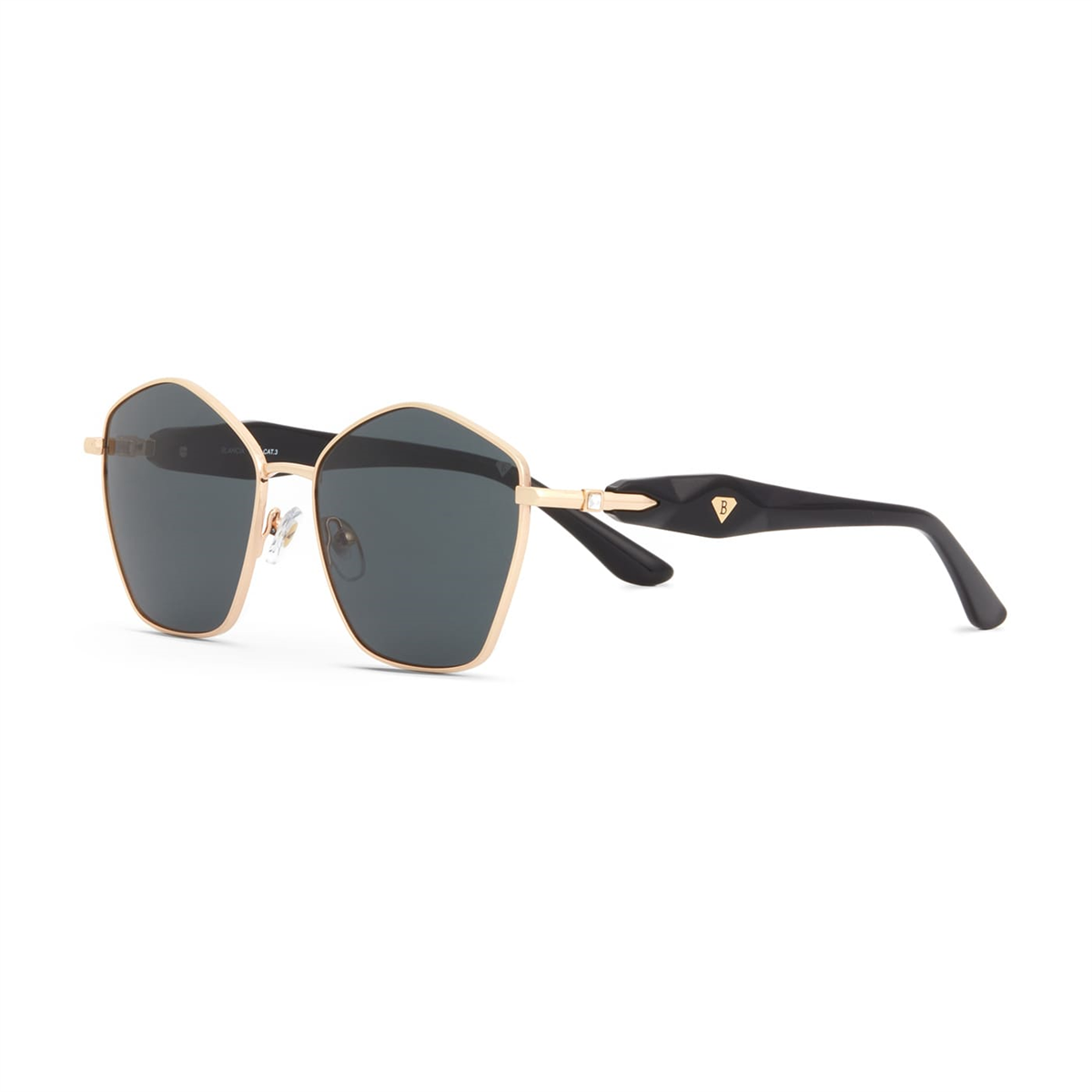 Blancia Milano BC 1345 C1 Gold Geometrik Kadın Güneş Gözlüğü | Brandeyes