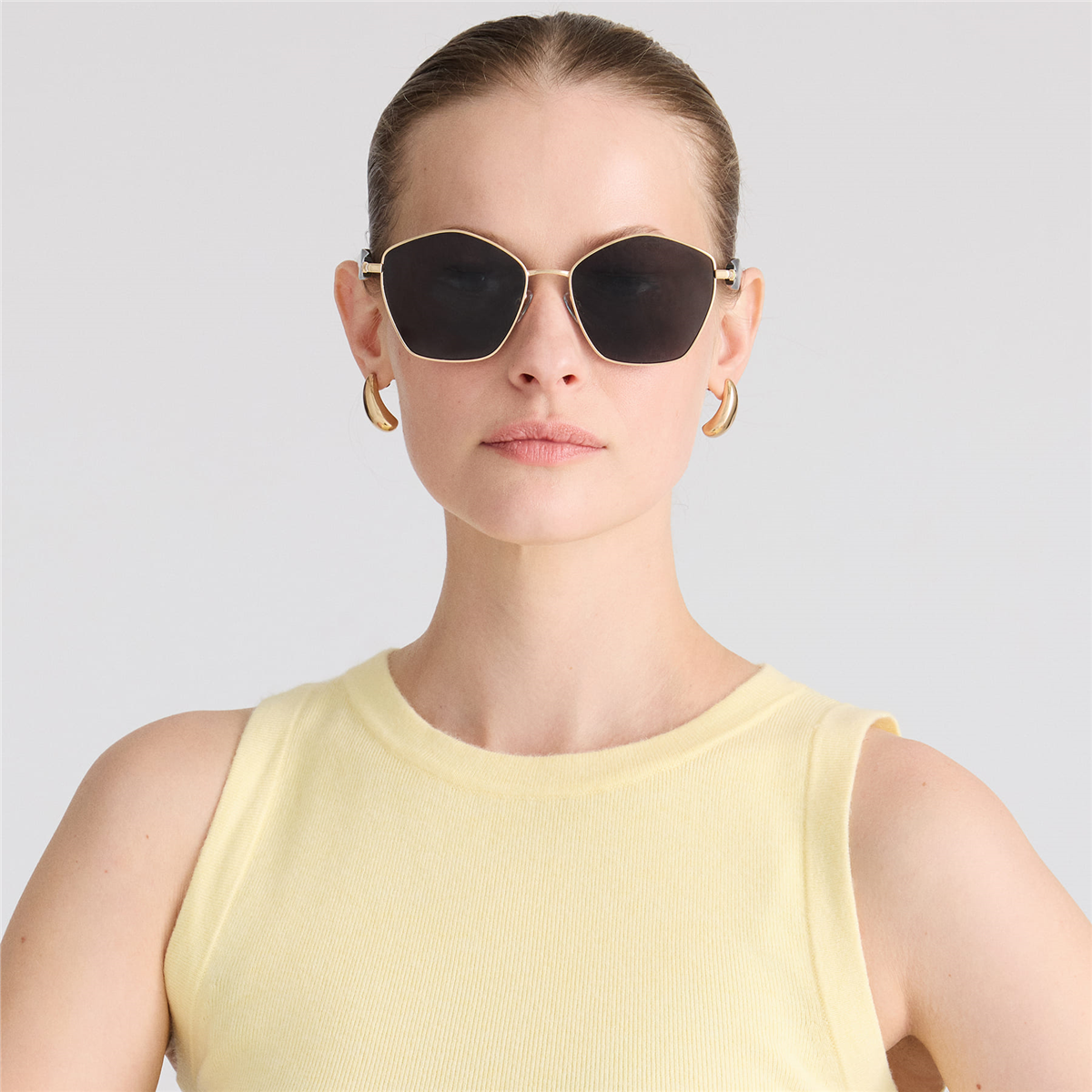 Blancia Milano BC 1345 C1 Gold Geometrik Kadın Güneş Gözlüğü | Brandeyes