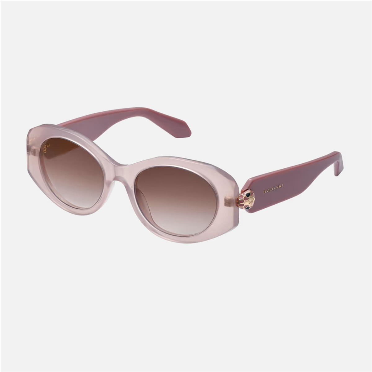 Bvlgari Serpenti Forever BV 40007I 72F Pudra Oval Kadın Güneş Gözlüğü | Brandeyes