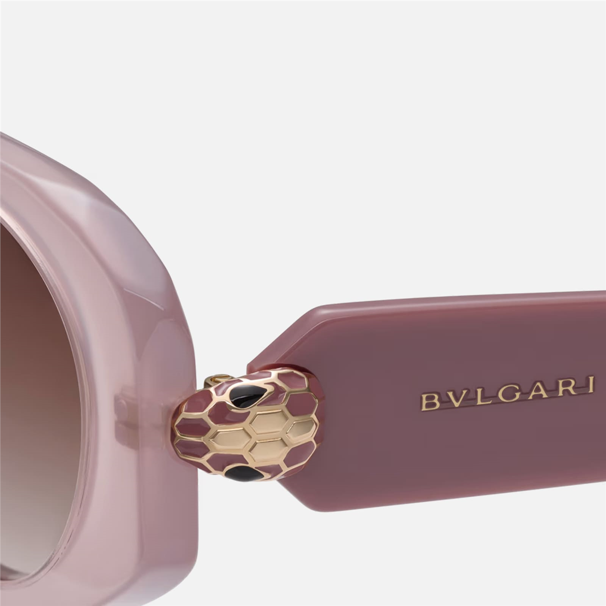 Bvlgari Serpenti Forever BV 40007I 72F Pudra Oval Kadın Güneş Gözlüğü | Brandeyes