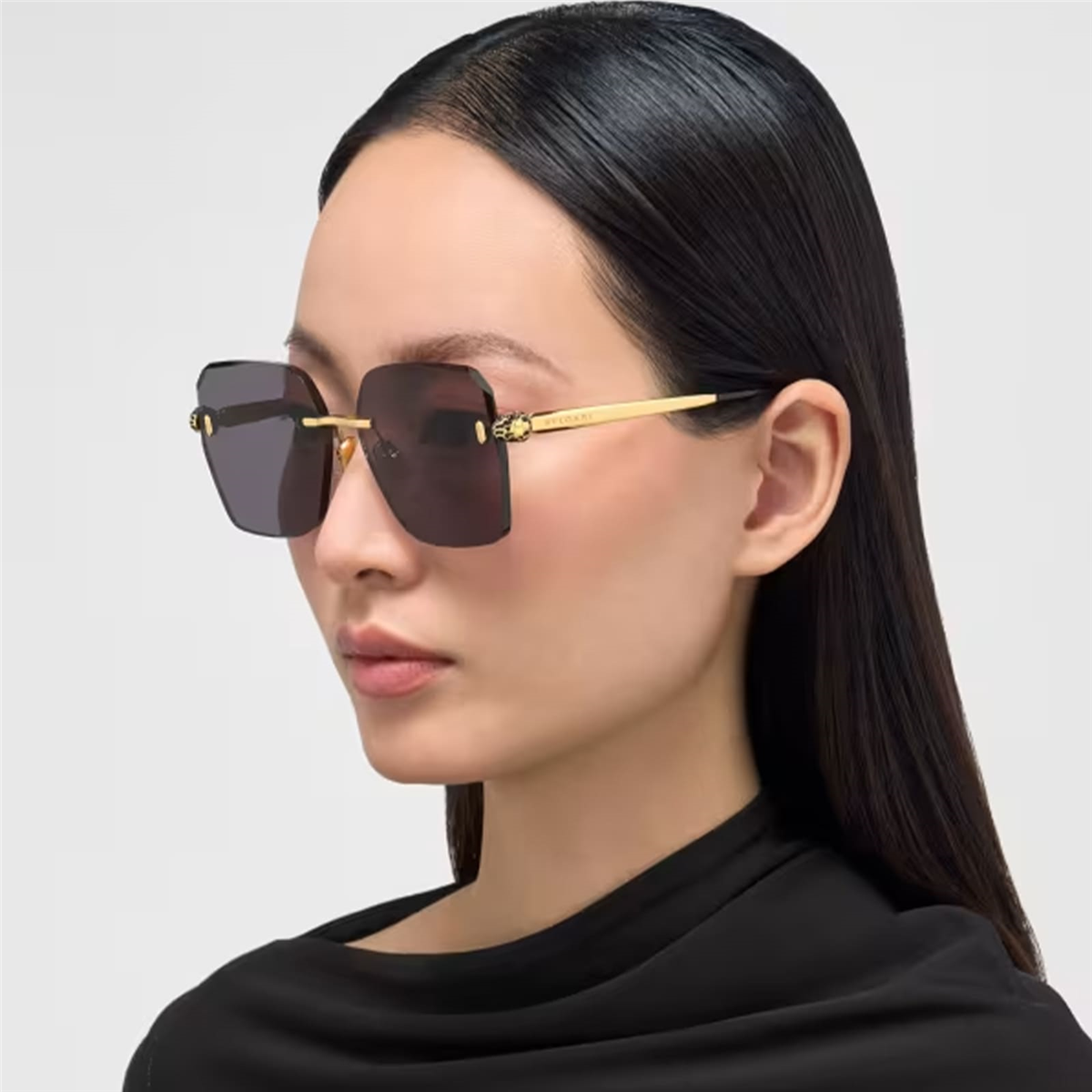 Bvlgari Serpenti Forever BV 40066U 33A Gold Geometrik Kadın Güneş Gözlüğü | Brandeyes