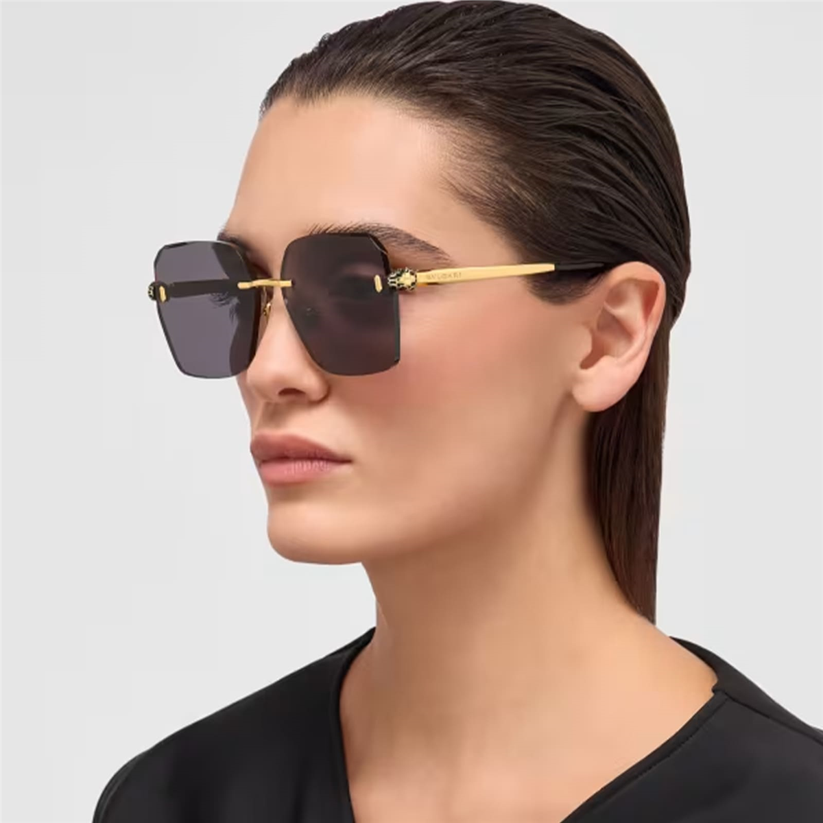 Bvlgari Serpenti Forever BV 40066U 33A Gold Geometrik Kadın Güneş Gözlüğü | Brandeyes