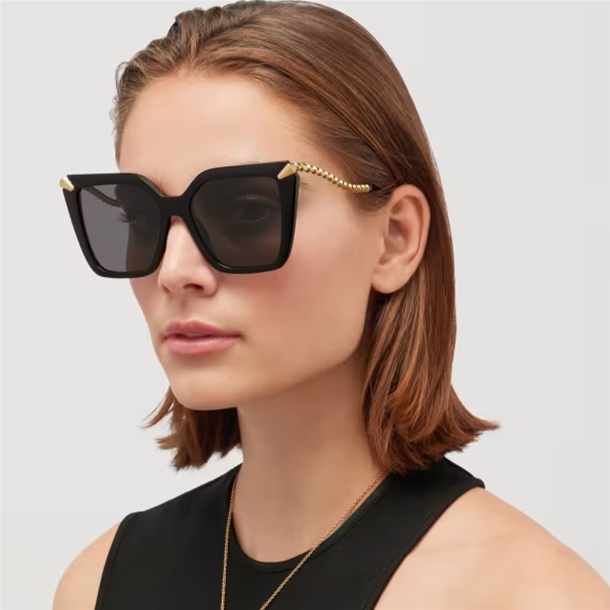 Bvlgari Serpenti Viper BV 40002I 01A Siyah Kelebek Kadın Güneş Gözlüğü | Brandeyes