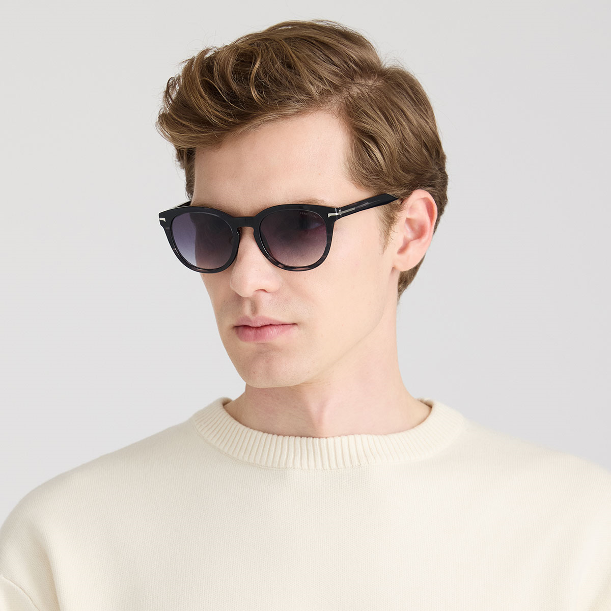 Cerruti 1881 CR 80029 C3 Gri Oval Erkek Güneş Gözlüğü | Brandeyes