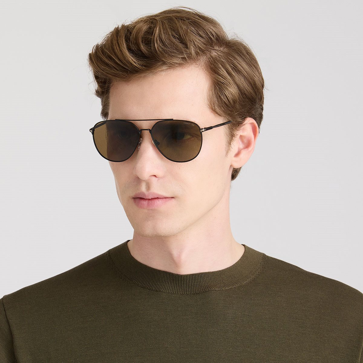 Cerruti 1881 CR 80031 C3 Siyah Pilot Erkek Güneş Gözlüğü | Brandeyes