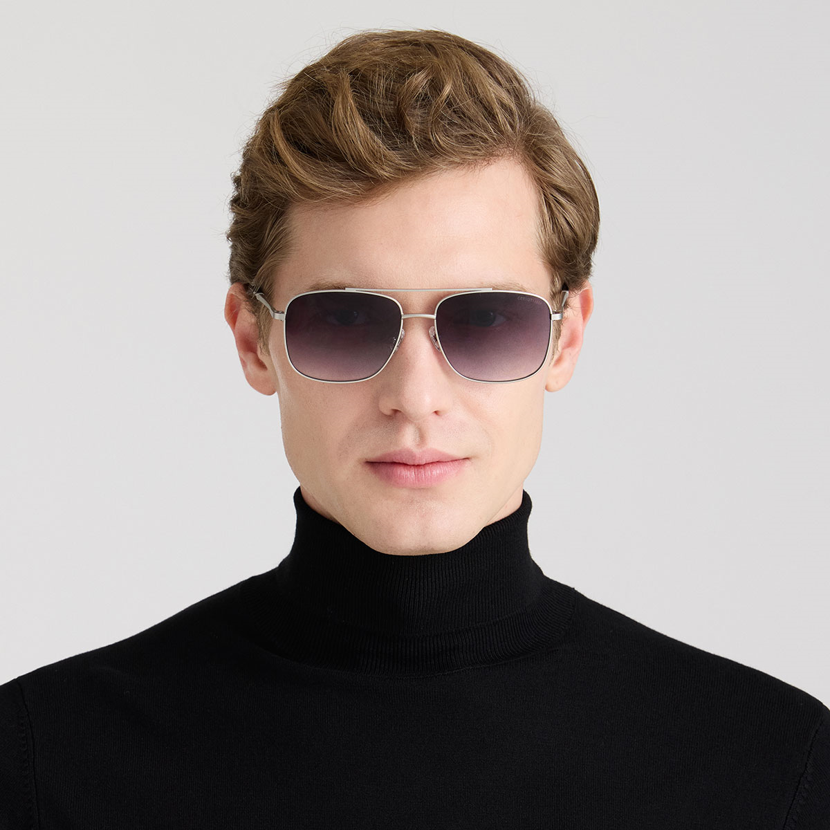 Cerruti 1881 CR 80032 C3 Silver Dikdörtgen Erkek Güneş Gözlüğü | Brandeyes