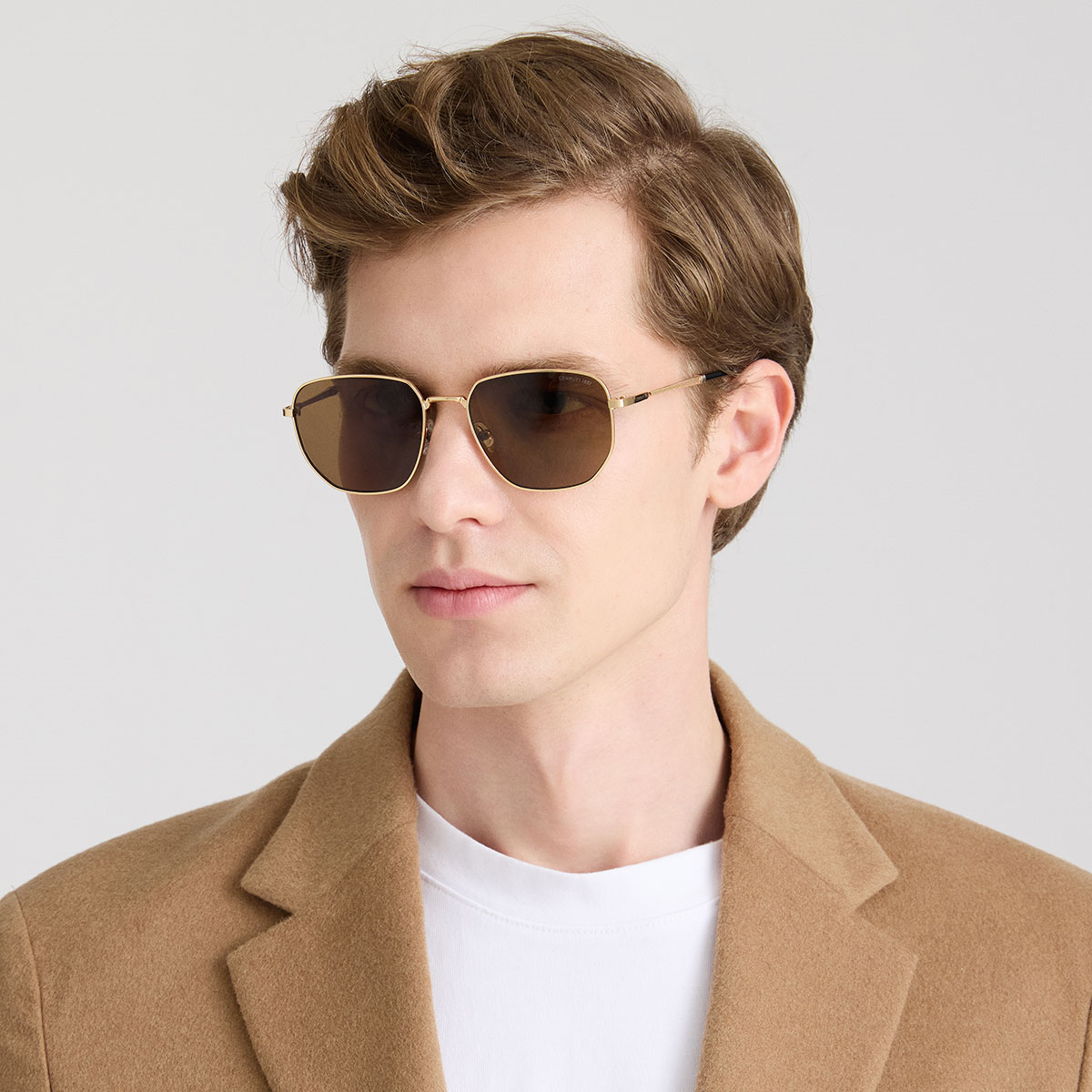 Cerruti 1881 CR 80033 C2 Gold Geometrik Erkek Güneş Gözlüğü | Brandeyes