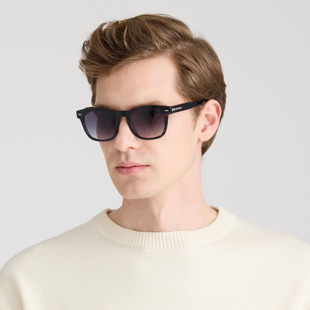 Cerruti 1881 CR 80039 C3 Gold Dikdörtgen Erkek Güneş Gözlüğü | Brandeyes