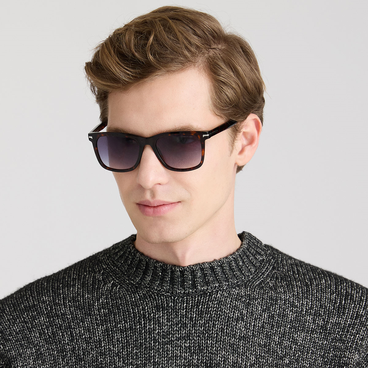 Cerruti 1881 CR 80043 C2 Havana Dikdörtgen Erkek Güneş Gözlüğü | Brandeyes