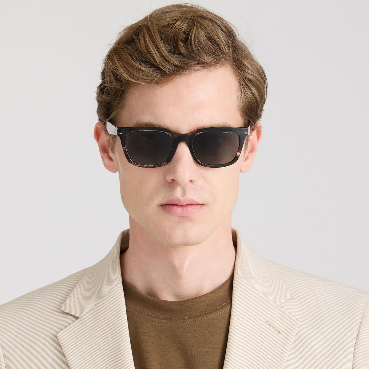 Cerruti 1881 CR 80064 C4 Gri Dikdörtgen Erkek Güneş Gözlüğü | Brandeyes