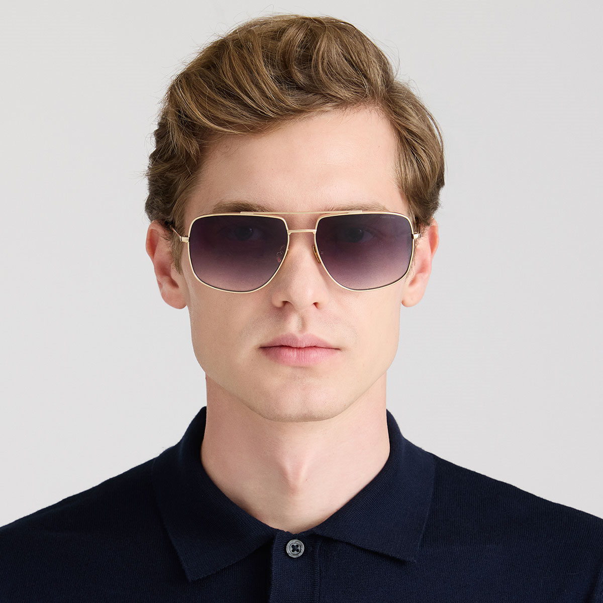 Cerruti 1881 CR 80067 C2 Gold Geometrik Erkek Güneş Gözlüğü | Brandeyes