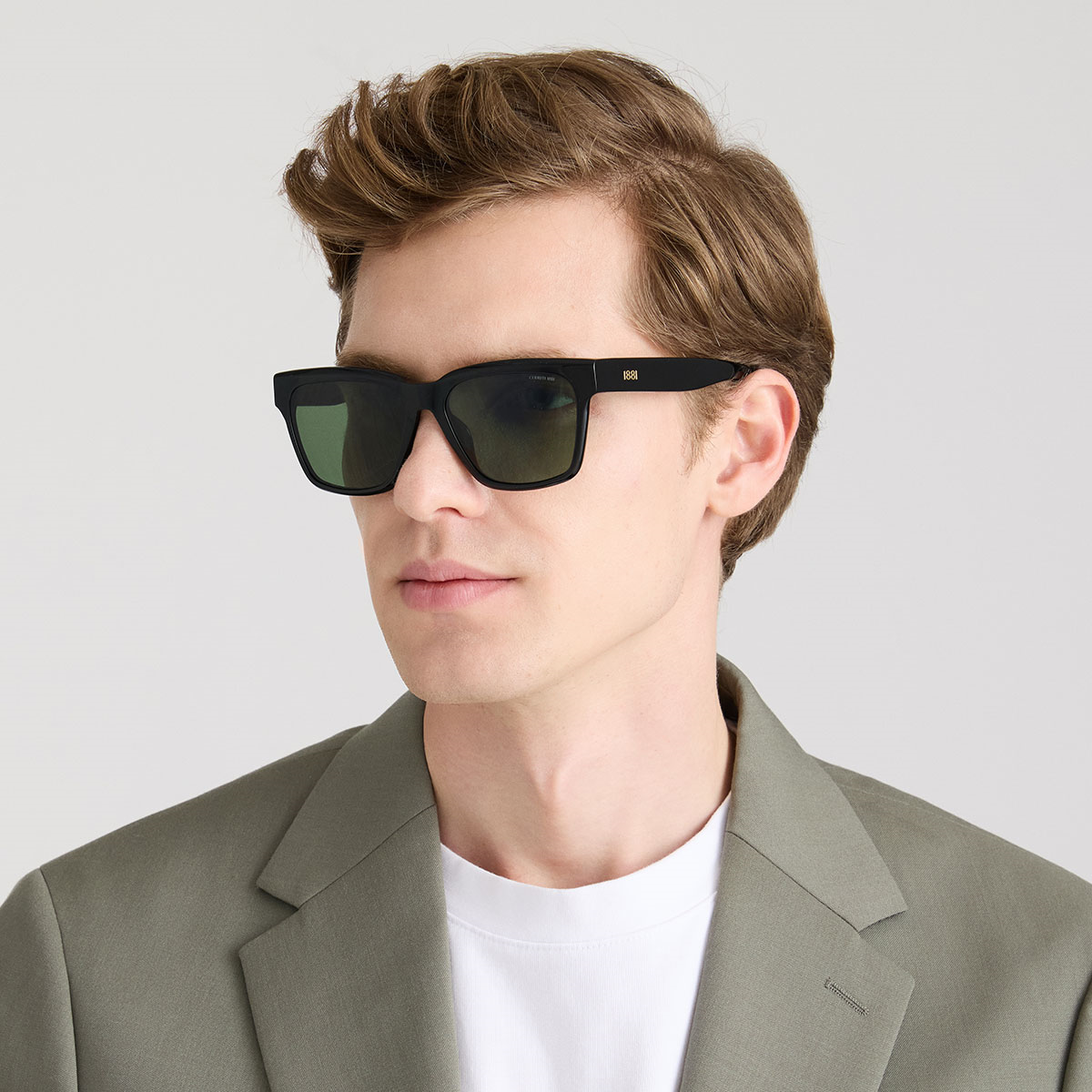 Cerruti 1881 CR 80070 C1 Siyah Dikdörtgen Erkek Güneş Gözlüğü | Brandeyes