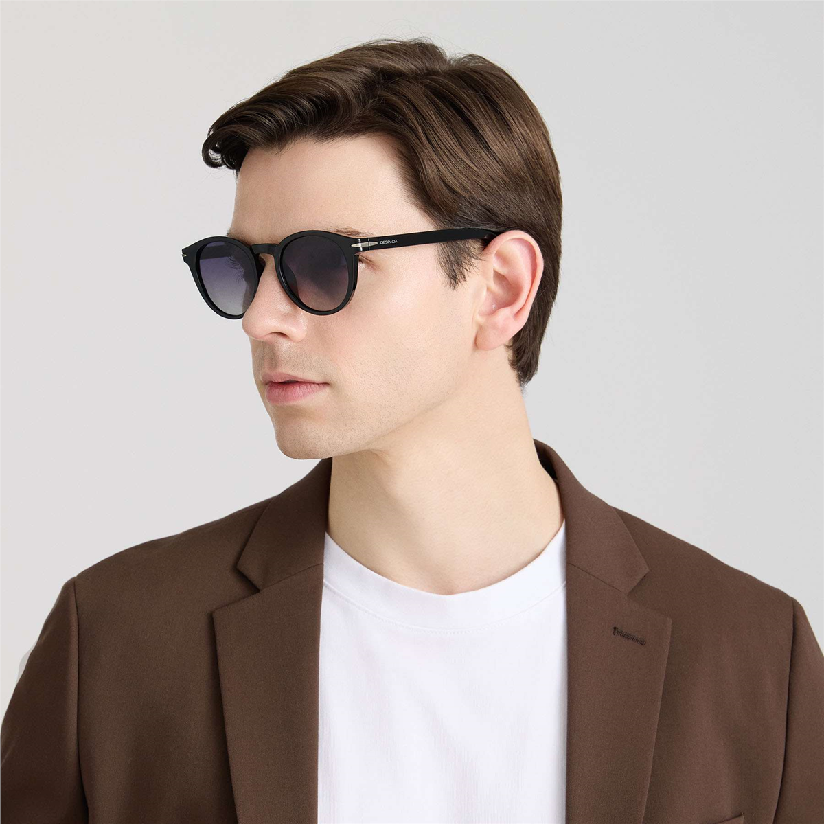 Despada DS 2374 C1 Siyah Oval Unisex Güneş Gözlüğü | Brandeyes