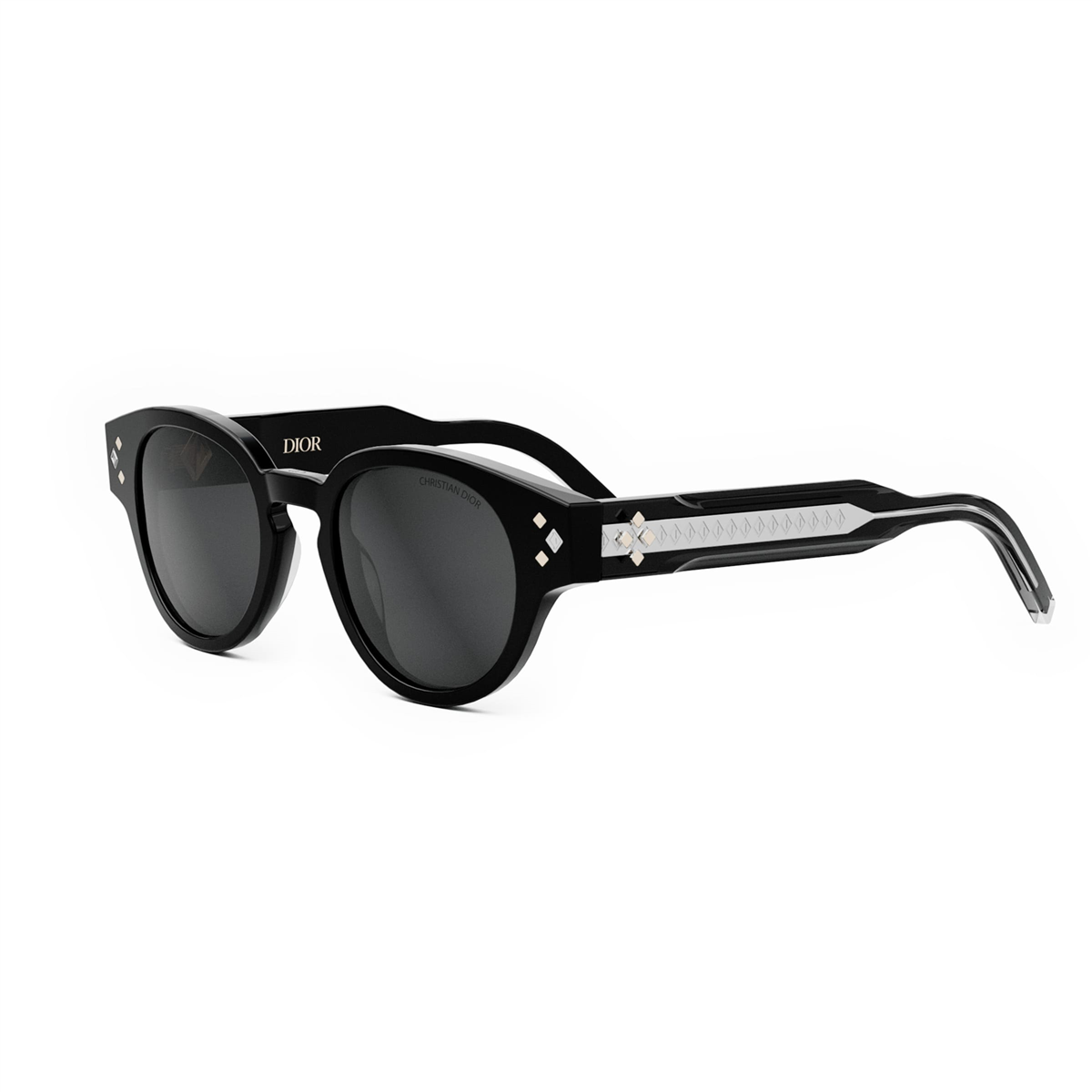 イオリ・D Dior Cd Diamond R2I 10A0 Oval Siyah Erkek Güneş Gözlüğü