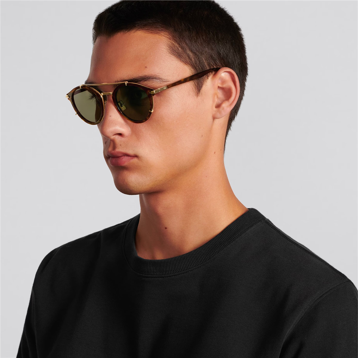 Dior DiorBlacksuit R7U 22C0 Yuvarlak Havana Erkek Güneş Gözlüğü