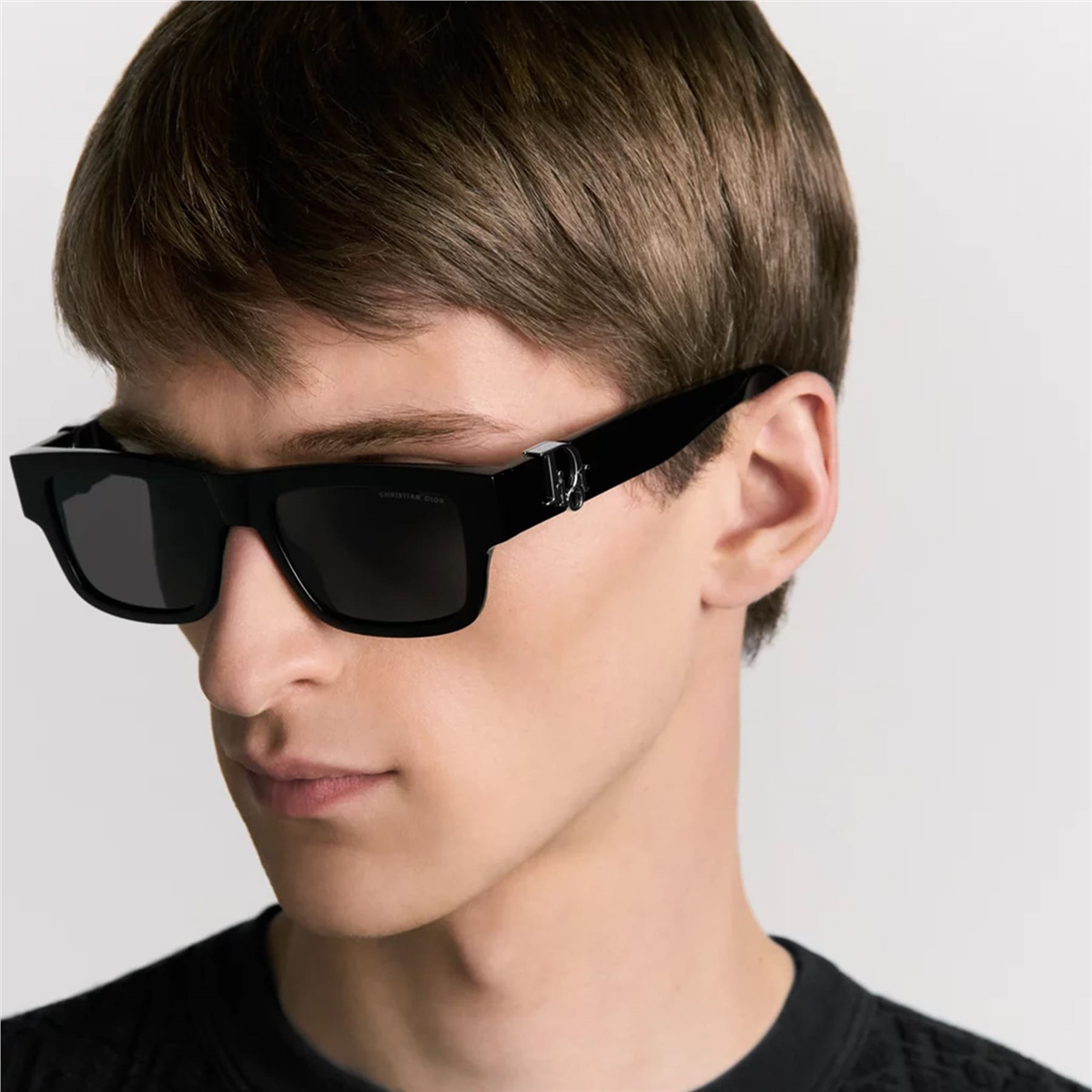 Dior Oblique S3I 10A0 Dikdörtgen Siyah Erkek Güneş Gözlüğü
