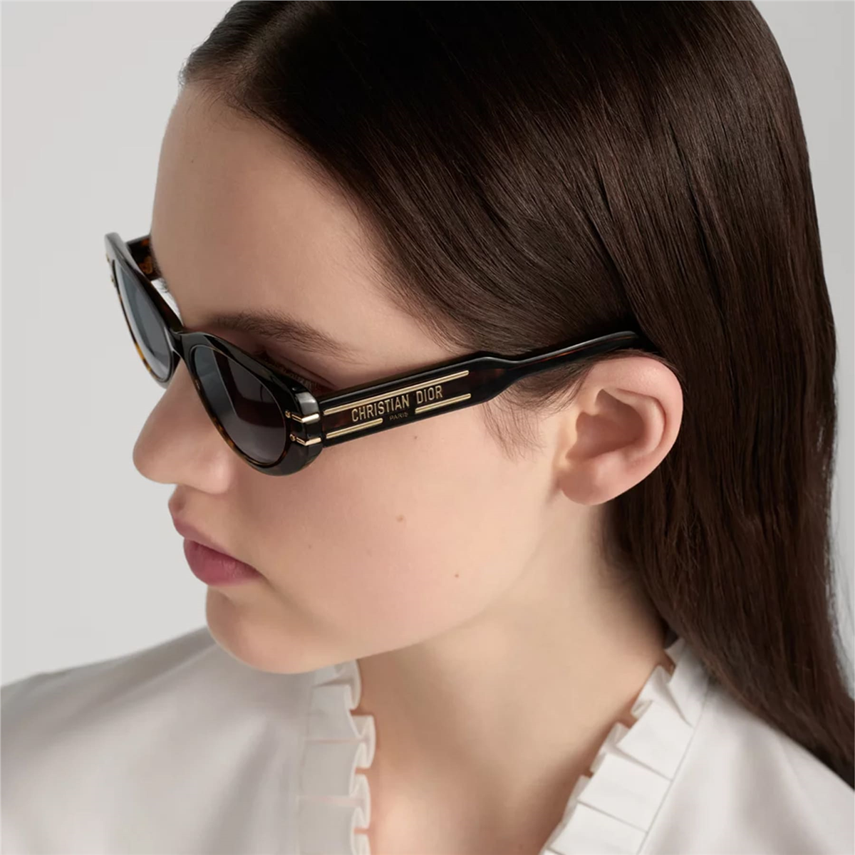 DIORSIGNATURE B8U 24A1 Cat Eye Havana Kadın Güneş Gözlüğü | Brandeyes