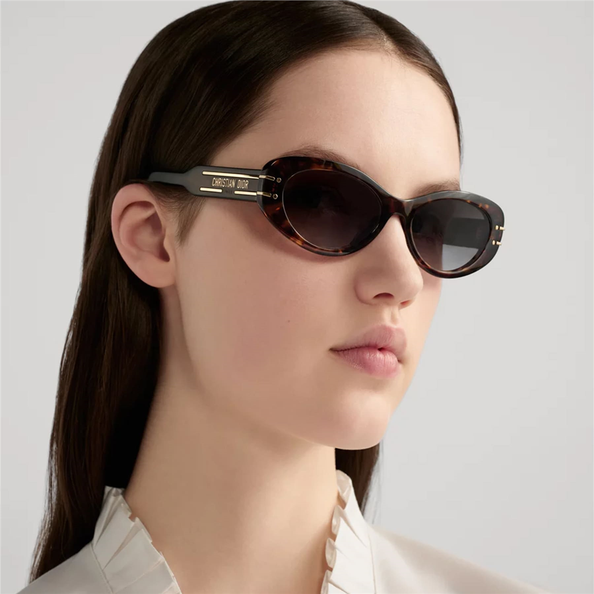 DIORSIGNATURE B8U 24A1 Cat Eye Havana Kadın Güneş Gözlüğü | Brandeyes