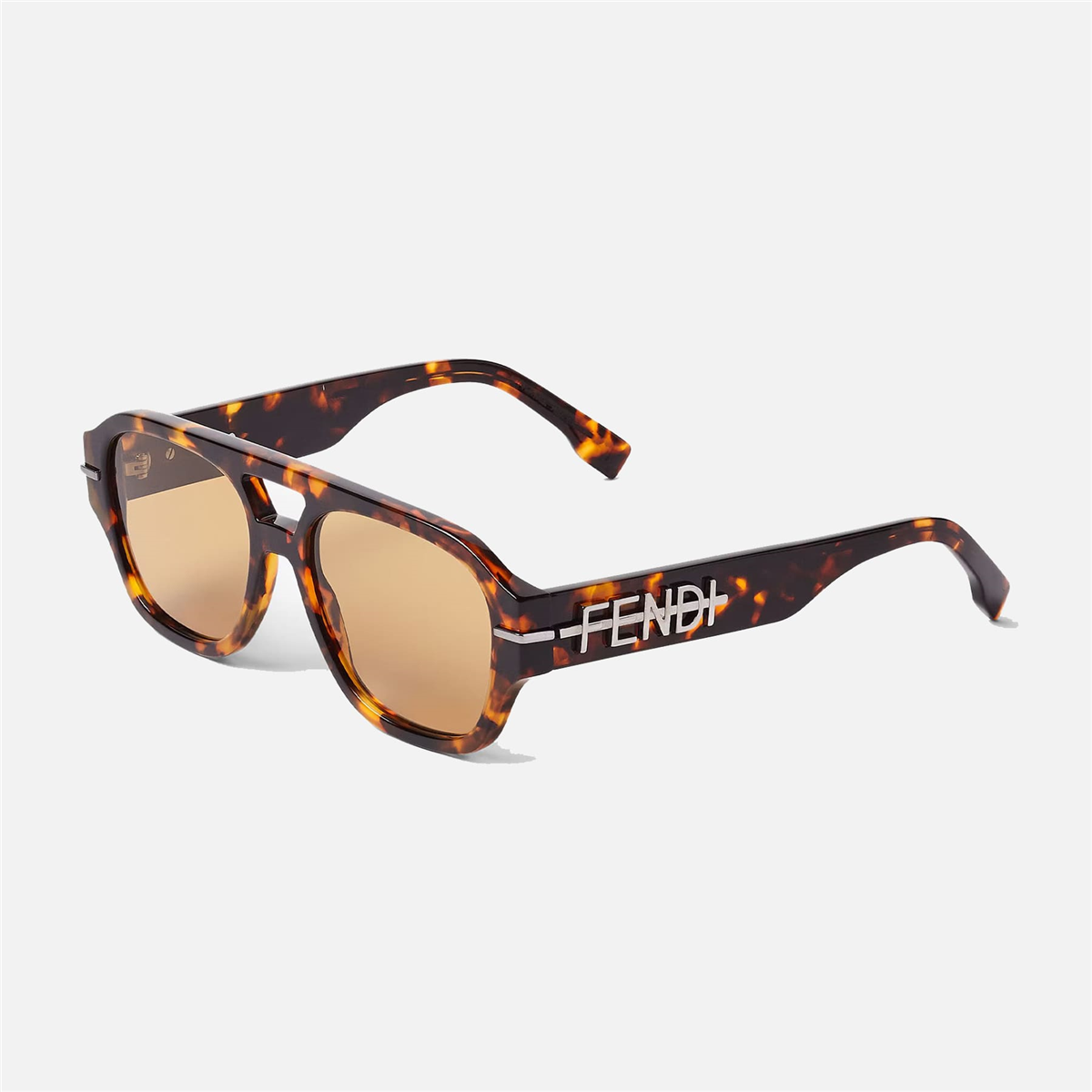 FENDI FENDIgraphy Kare Havana Erkek Güneş Gözlüğü