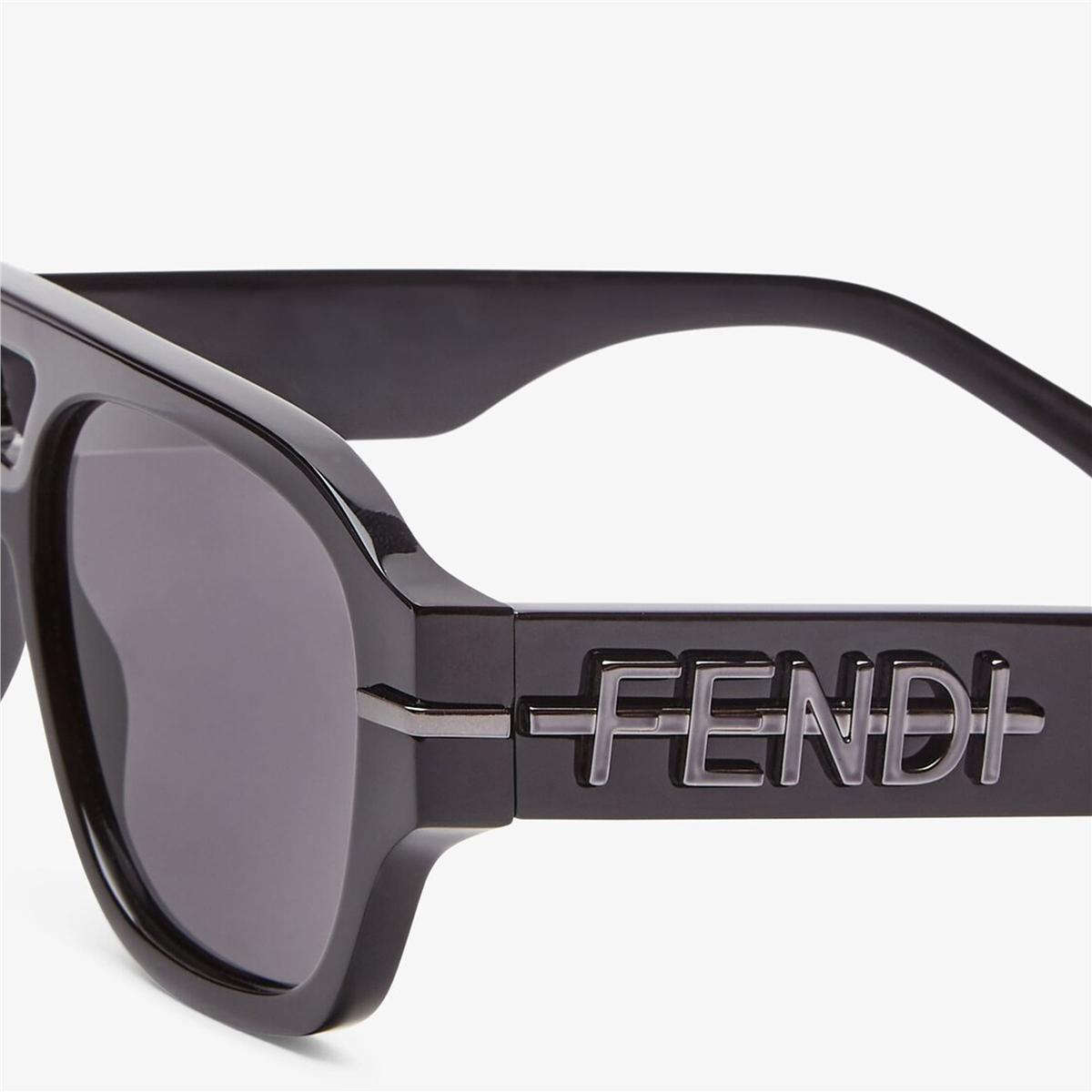 FENDI FENDIgraphy Kare Siyah Erkek Güneş Gözlüğü