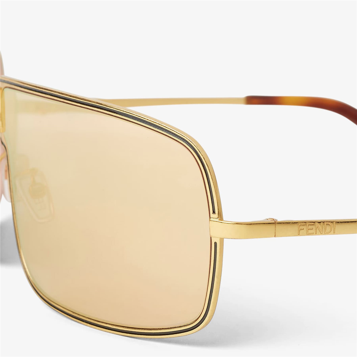 FENDI FENDIness Maske Gold Kadın Güneş Gözlüğü