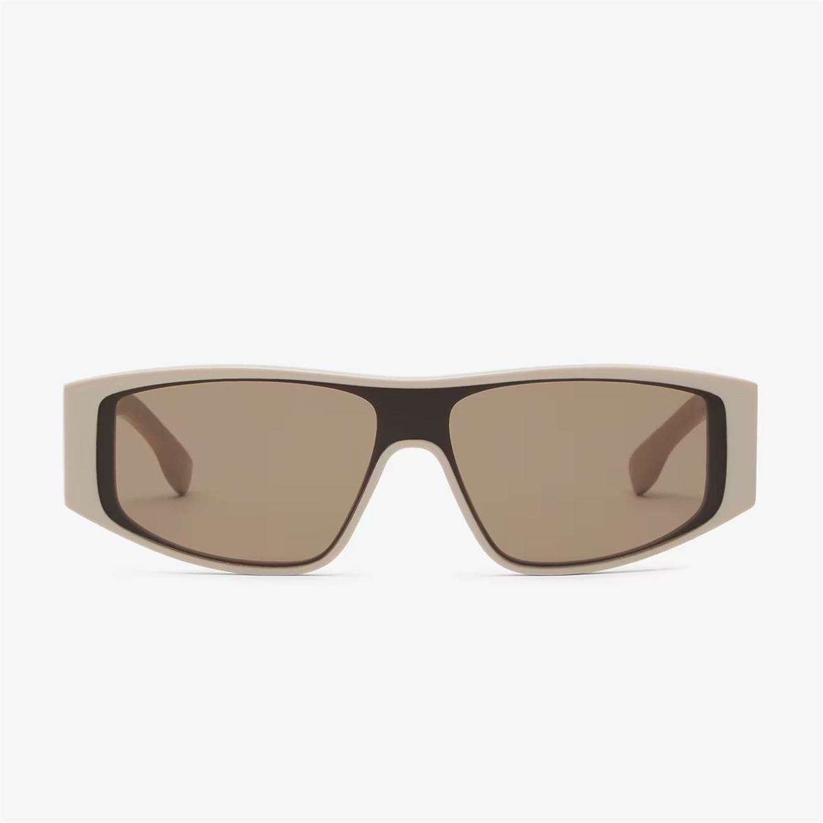 FENDI FF Squared Geometrik Bej Erkek Güneş Gözlüğü