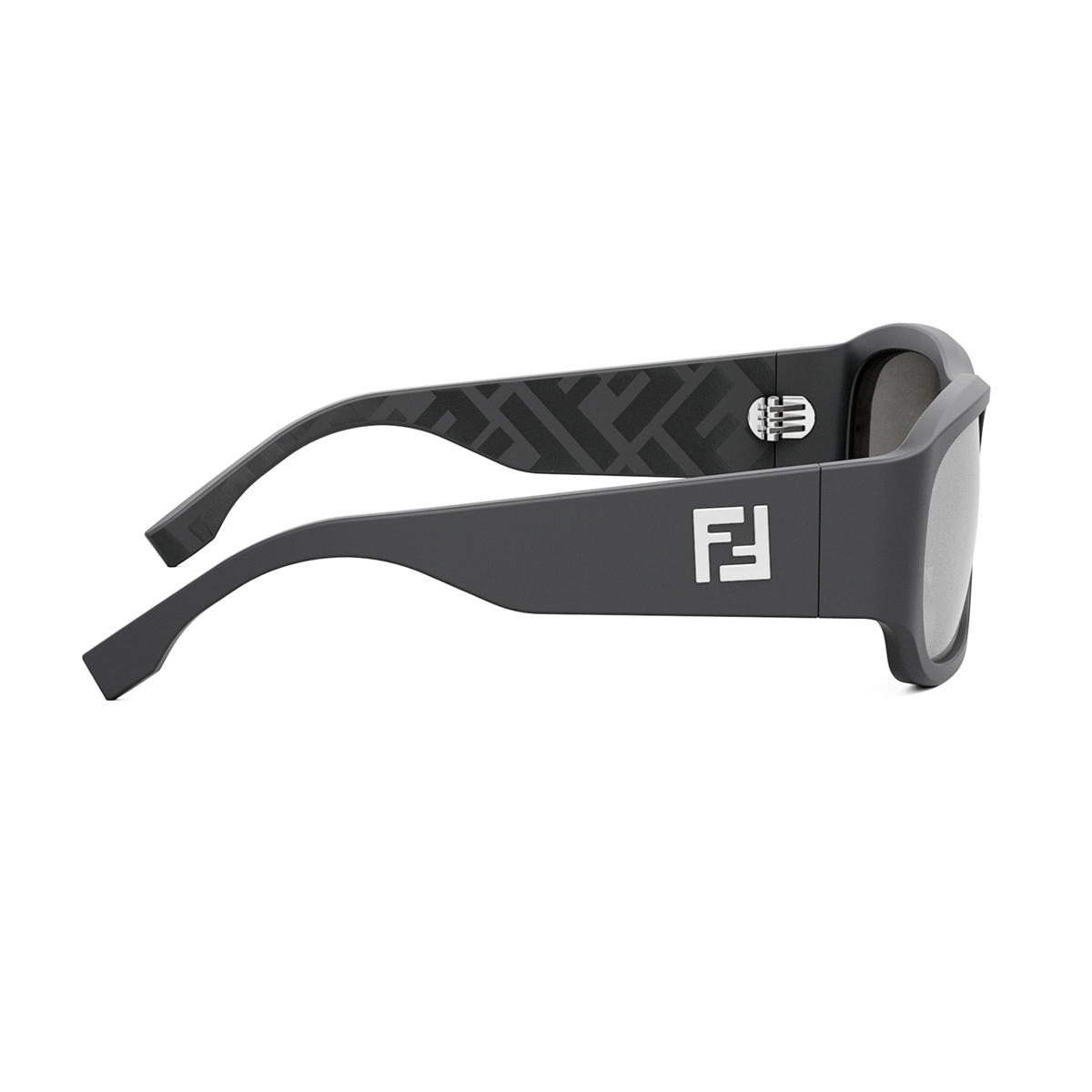 FENDI FF Squared Geometrik Siyah Erkek Güneş Gözlüğü