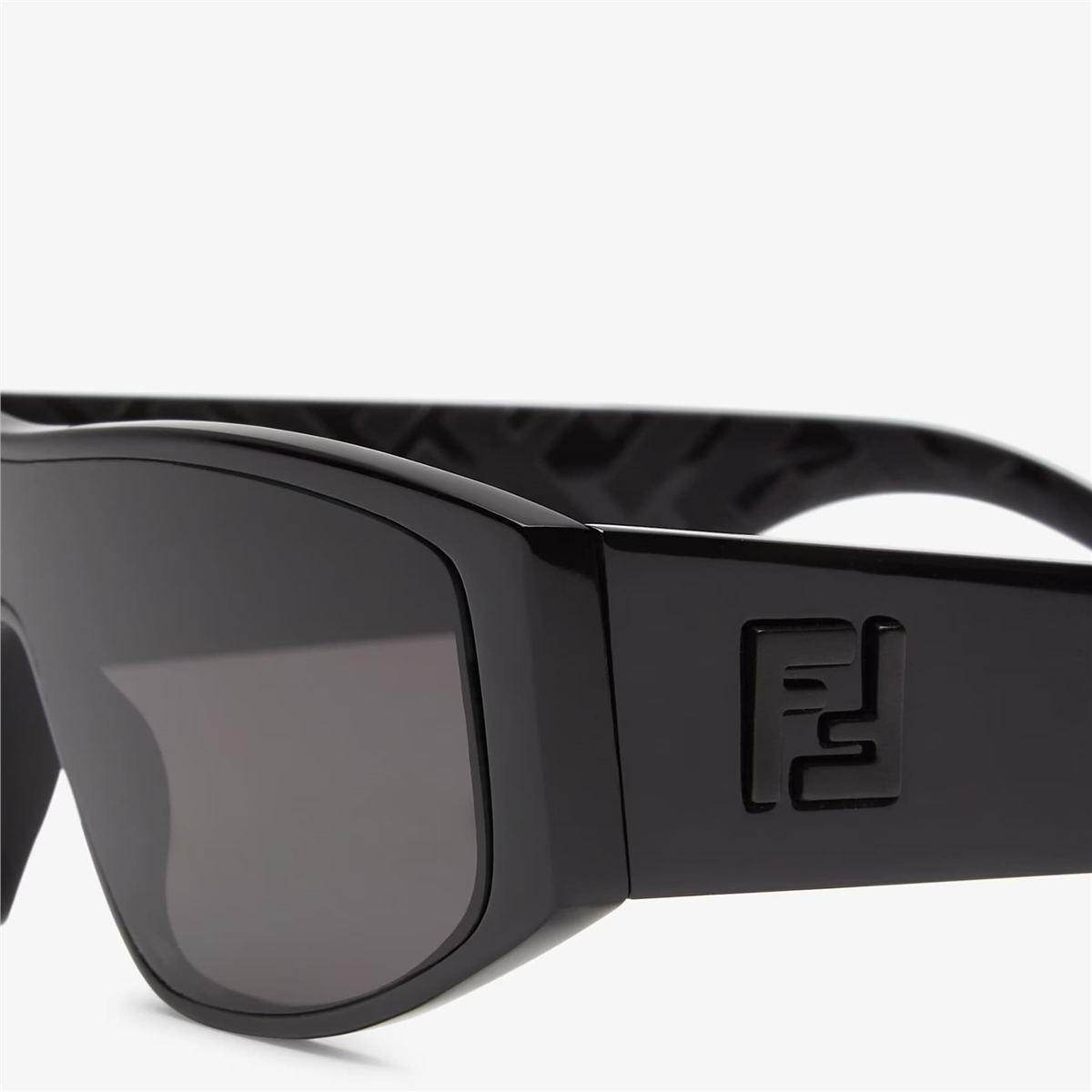 FENDI FF Squared Geometrik Siyah Erkek Güneş Gözlüğü