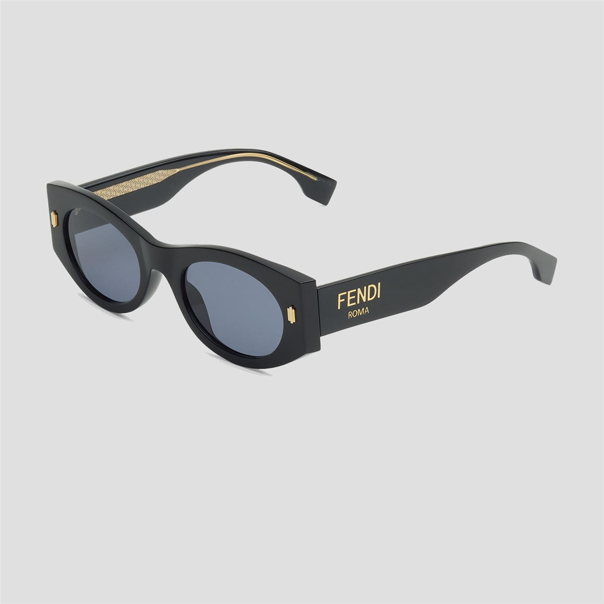 FENDI Roma Oval Siyah Kadın Güneş Gözlüğü