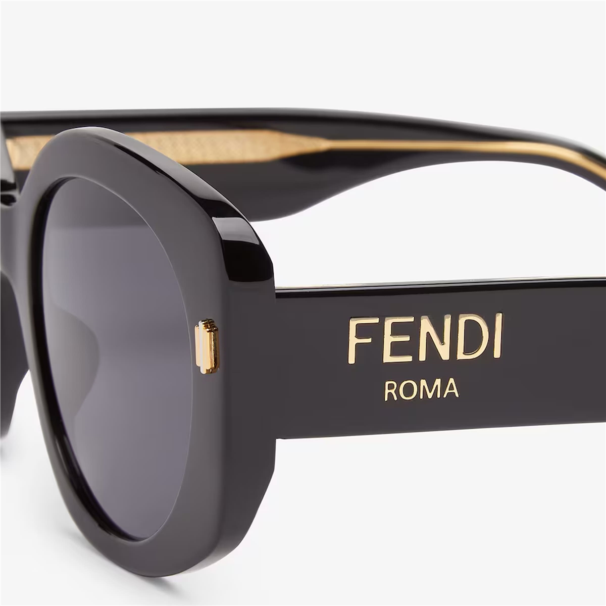 FENDI Roma Oval Siyah Kadın Güneş Gözlüğü