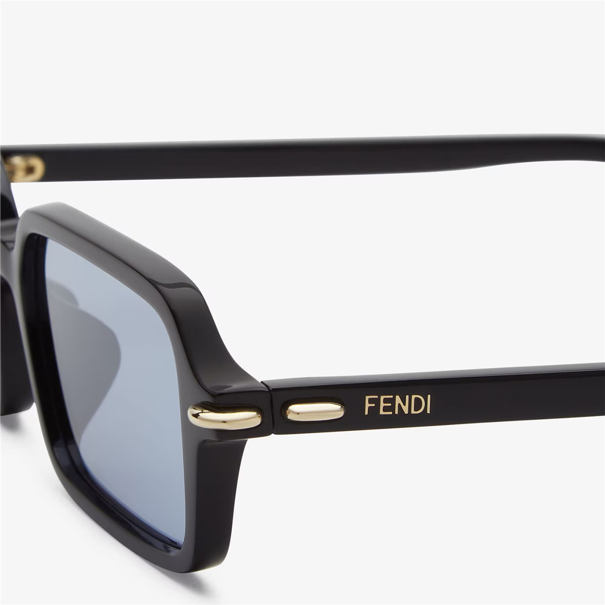 FENDI Selleria Dikdörtgen Siyah Kadın Güneş Gözlüğü