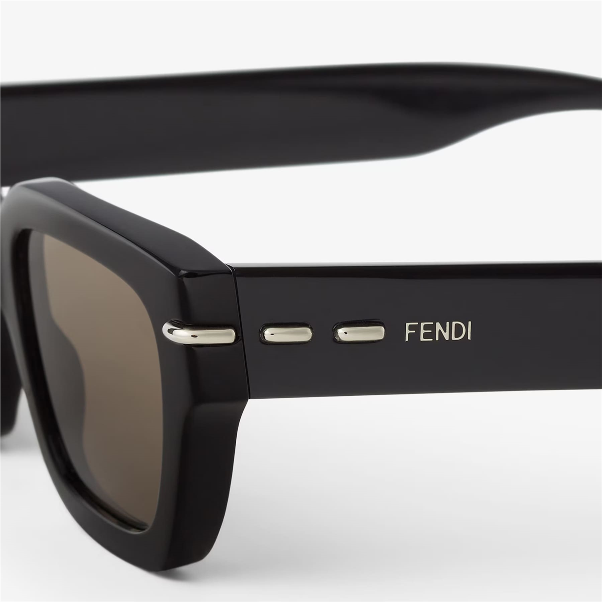 FENDI Selleria Kare Siyah Erkek Güneş Gözlüğü