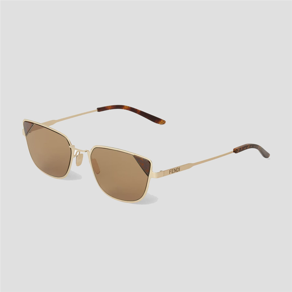 FENDI Signature Cat Eye Gold Kadın Güneş Gözlüğü