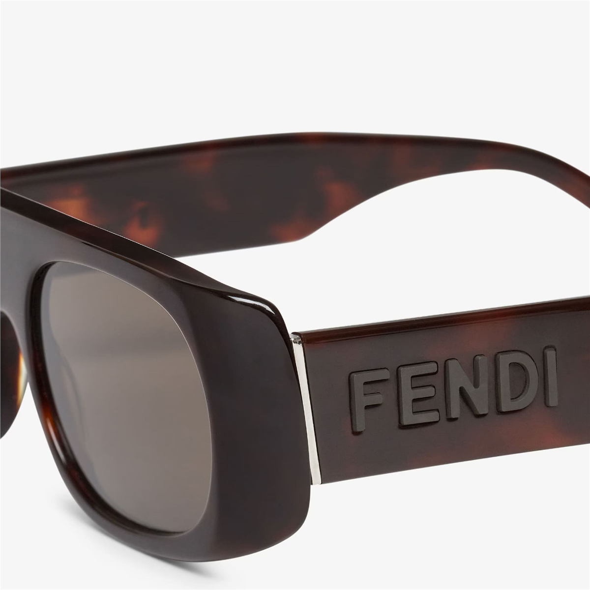 FENDI Signature Geometrik Havana Erkek Güneş Gözlüğü