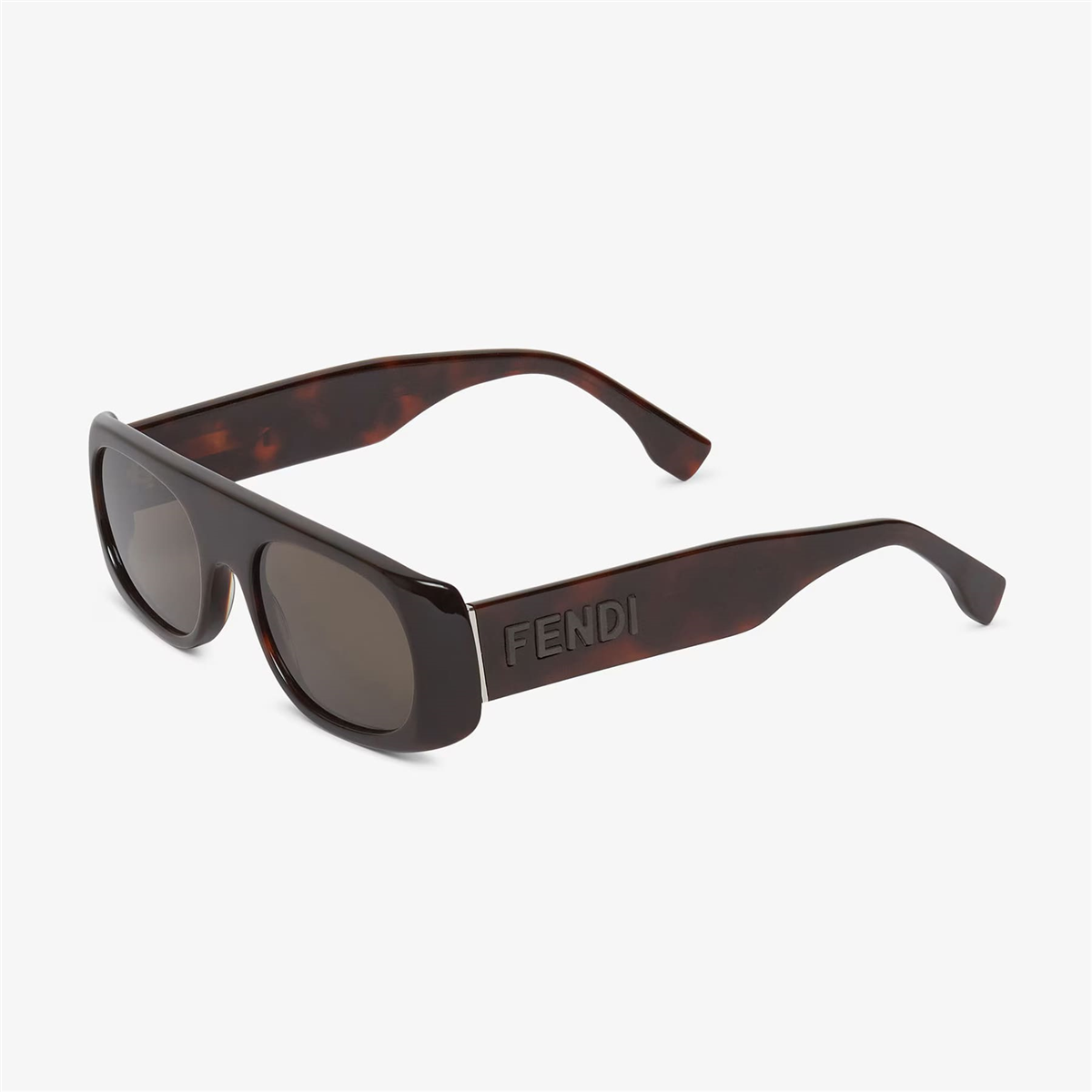 FENDI Signature Geometrik Havana Erkek Güneş Gözlüğü