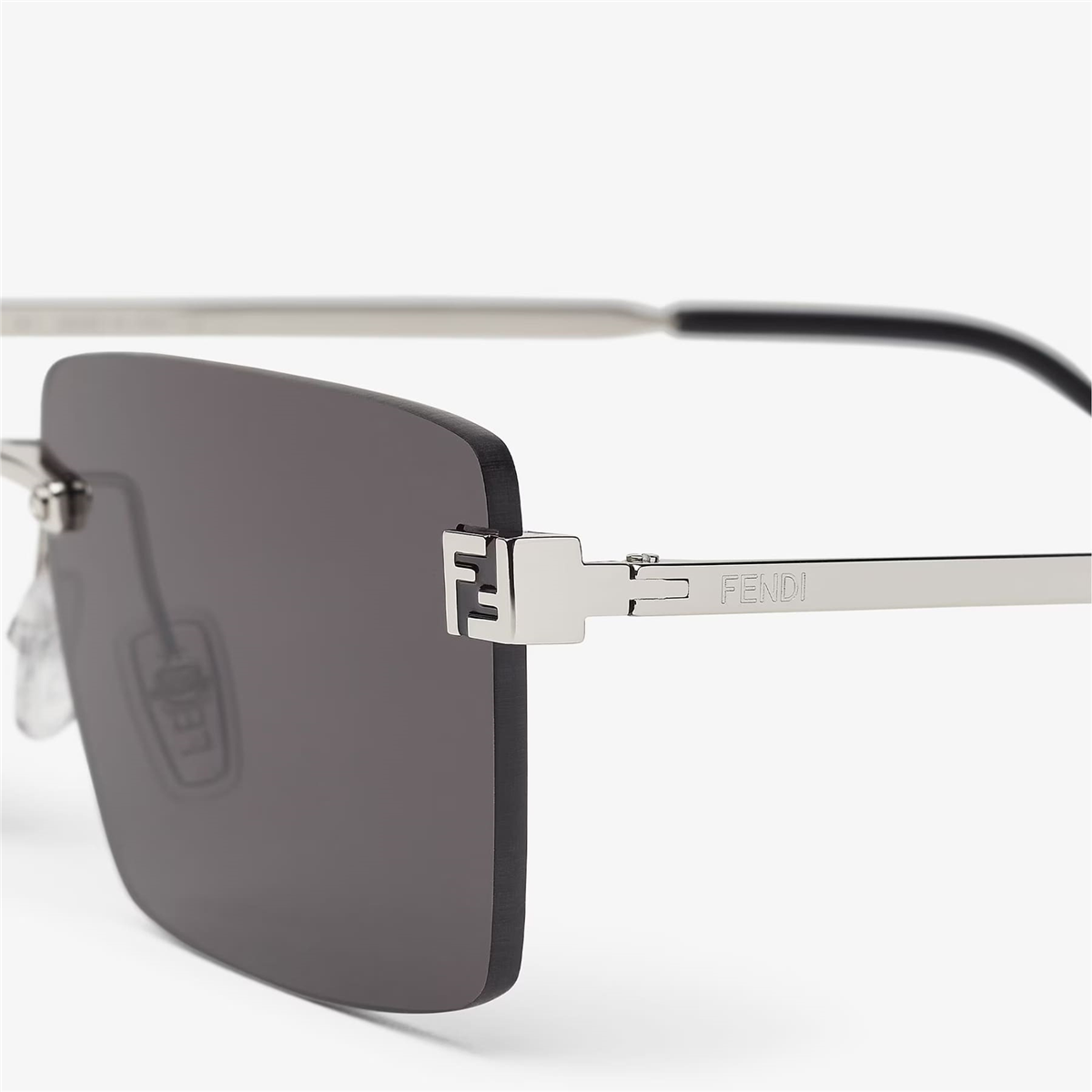 FENDI Sky Dikdörtgen Silver Erkek Güneş Gözlüğü