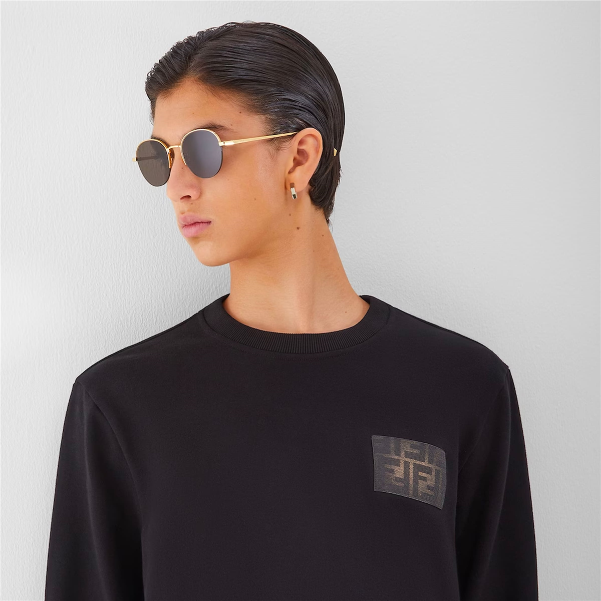 FENDI Travel Oval Gold Erkek Güneş Gözlüğü
