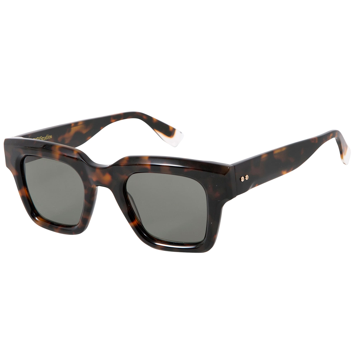 Gigi Studios Men Kant Kare Havana Unisex Güneş Gözlüğü | Brandeyes