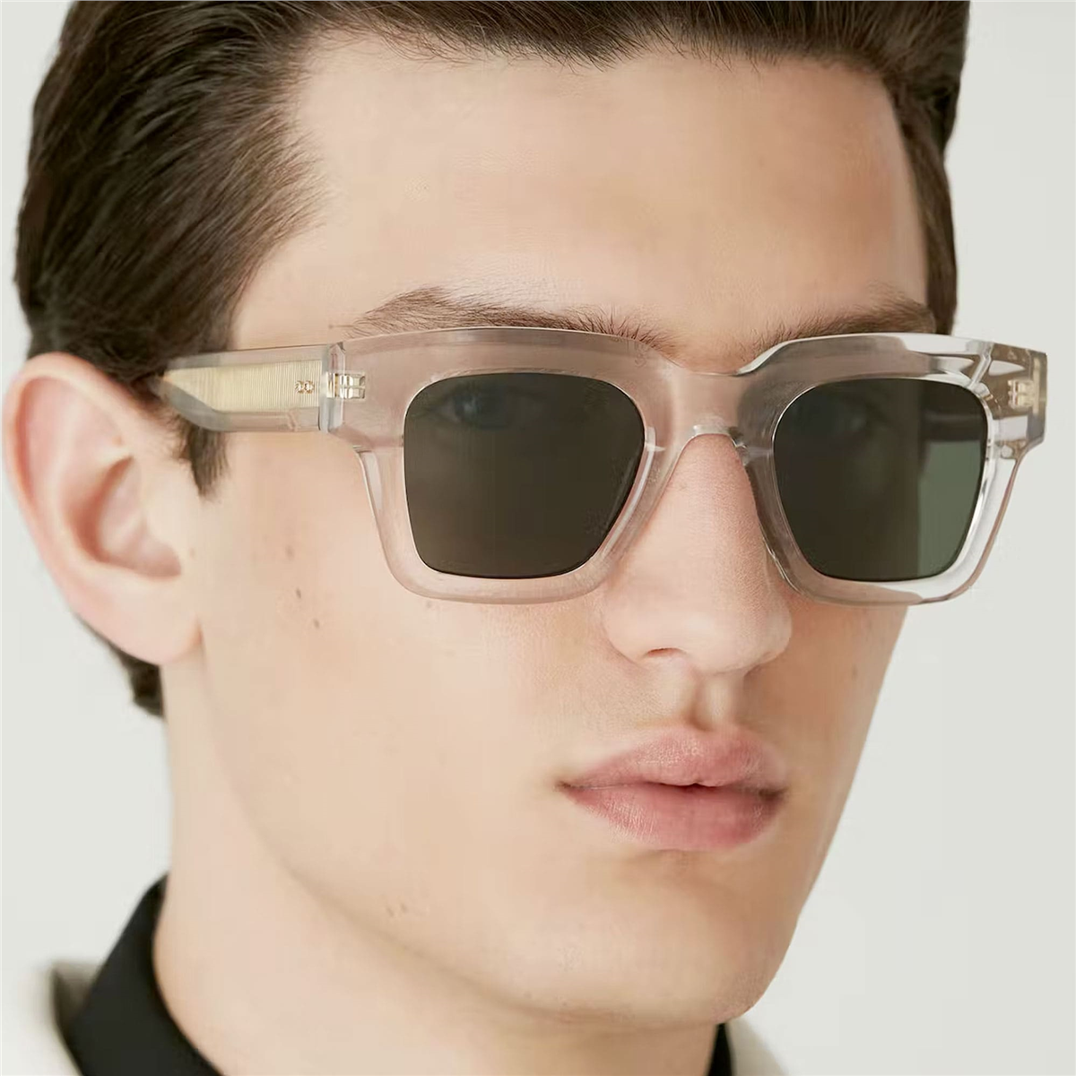 Gigi Studios Men Kant Kare Şeffaf Unisex Güneş Gözlüğü | Brandeyes