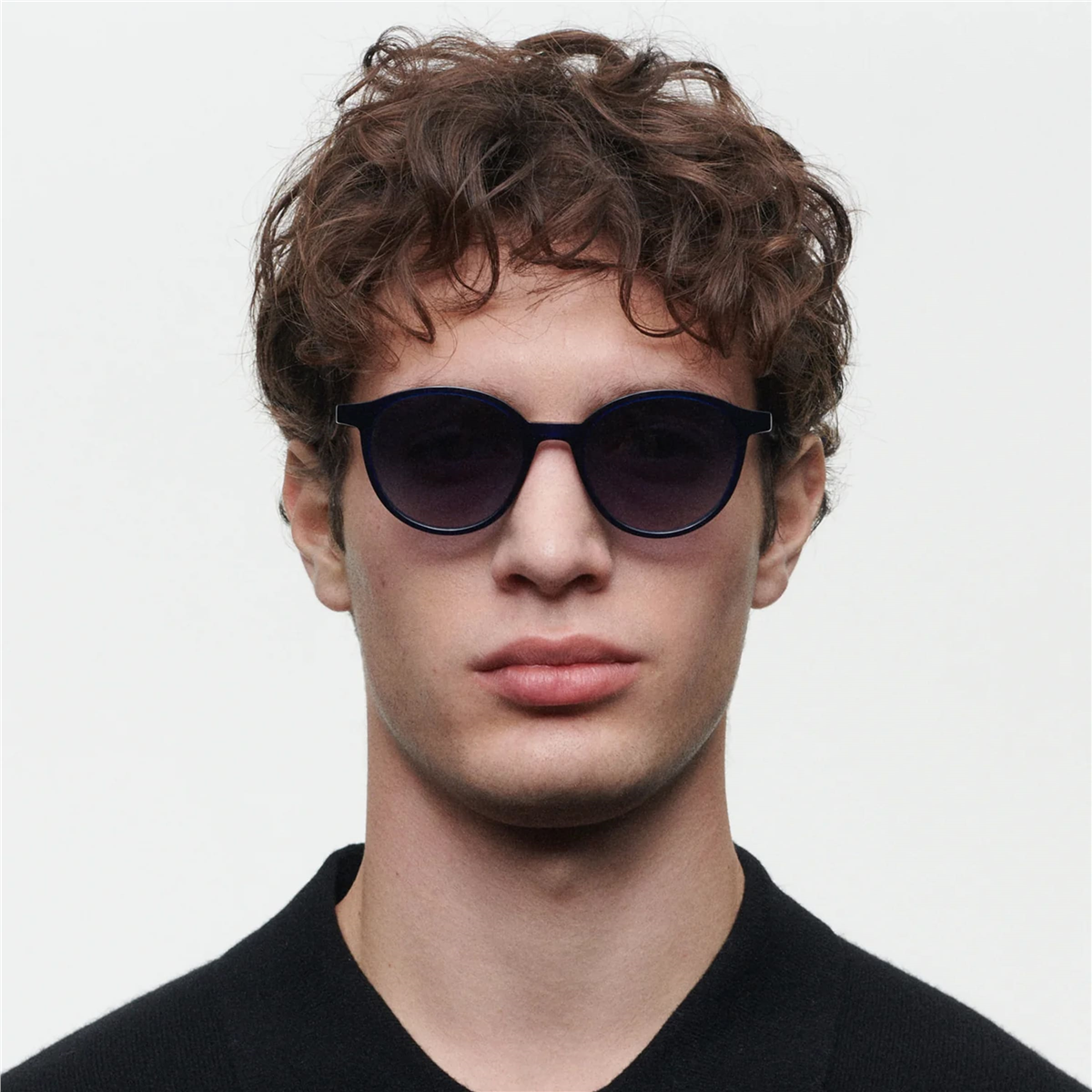 Gigi Studios Ohara Oval Lacivert Unisex Güneş Gözlüğü | Brandeyes