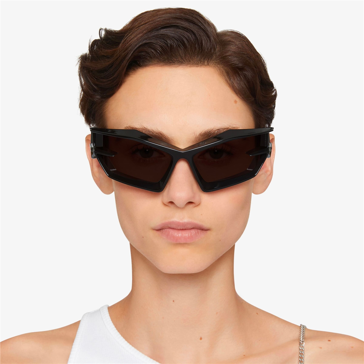 Givenchy Giv Cut Geometrik Siyah Unisex Güneş Gözlüğü | Brandeyes