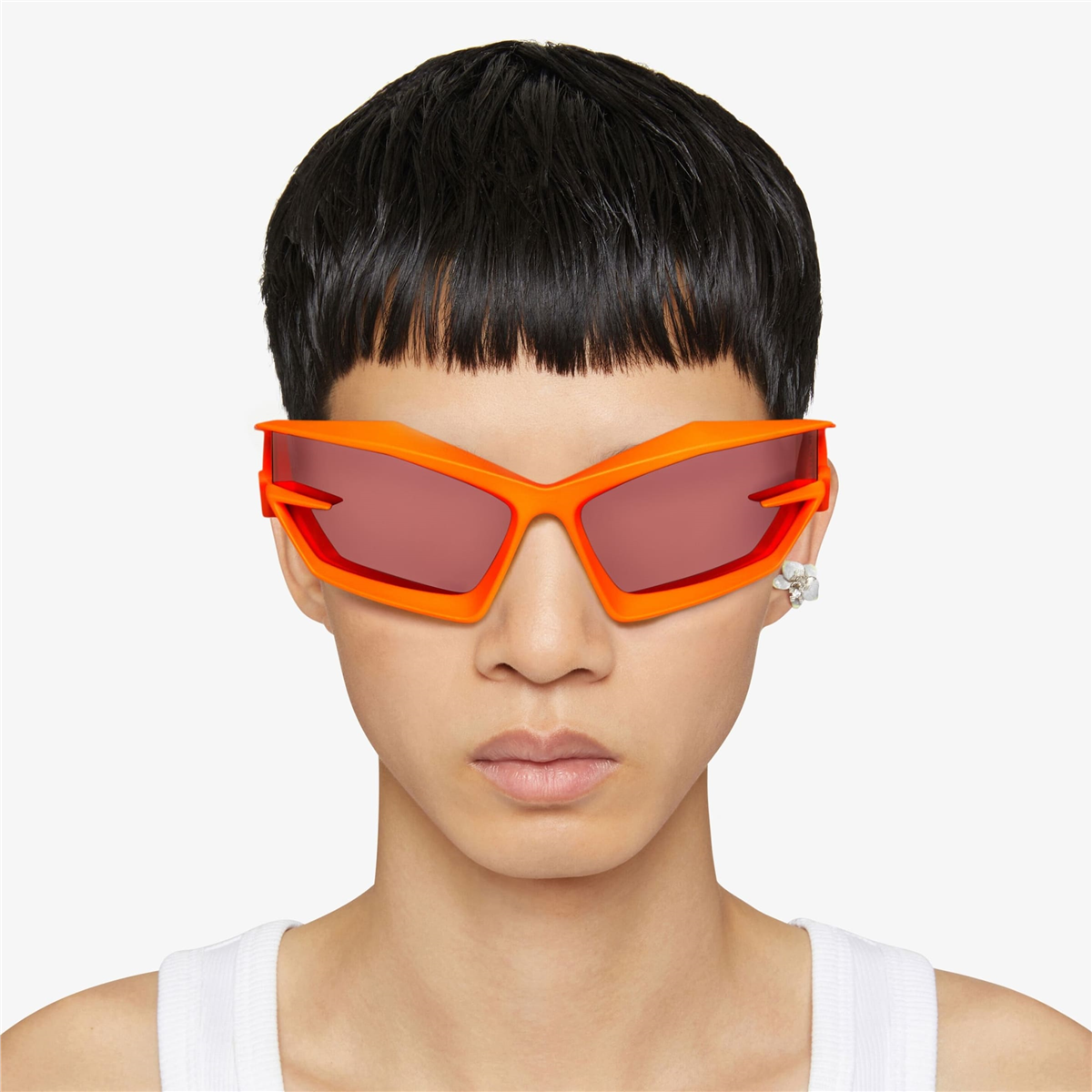 Givenchy Giv Cut Geometrik Turuncu Unisex Güneş Gözlüğü | Brandeyes