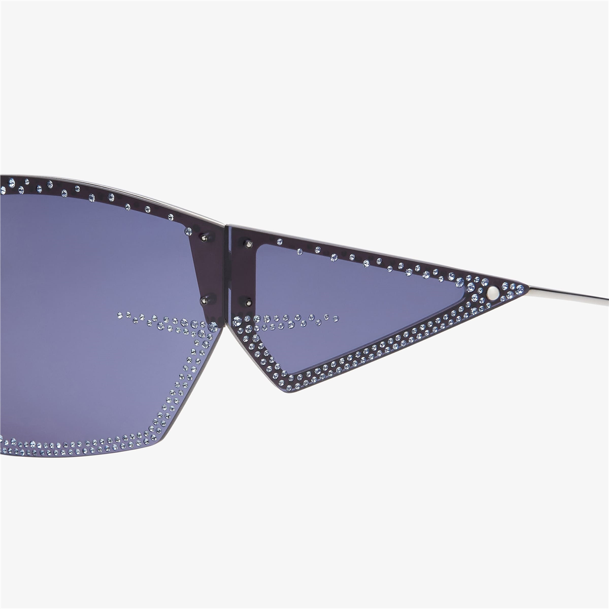 Givenchy Giv Cut Strass Geometrik Silver Kadın Güneş Gözlüğü | Brandeyes
