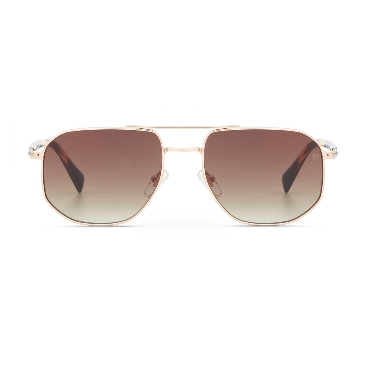 Hermossa Ernesto HM 1728 C2 Gold Geometrik Erkek Güneş Gözlüğü | Brandeyes