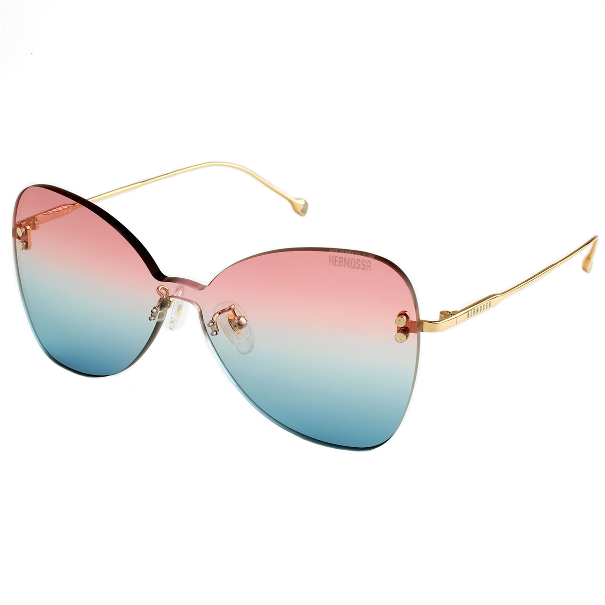 Hermossa HM 1354 C3 Gold Geometrik Kadın Güneş Gözlüğü | Brandeyes
