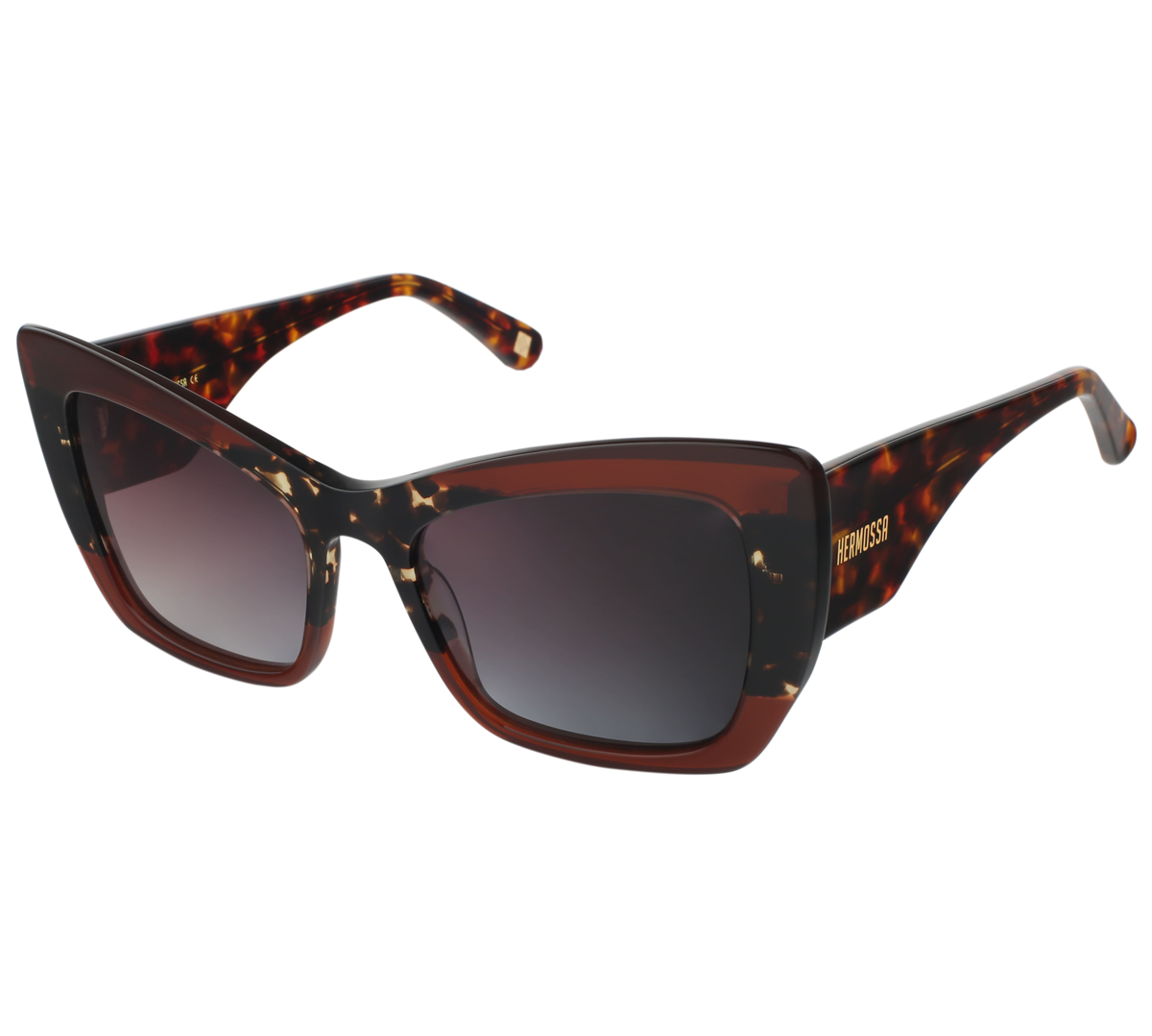 Hermossa HM 1366 C2 Havana Geometrik Kadın Güneş Gözlüğü | Brandeyes