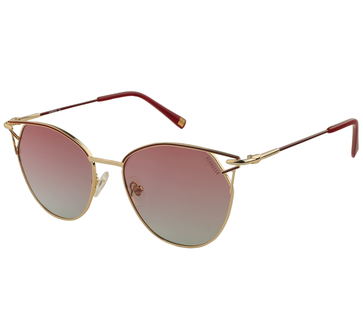 Hermossa HM 1380 C3 Gold Geometrik Kadın Güneş Gözlüğü | Brandeyes