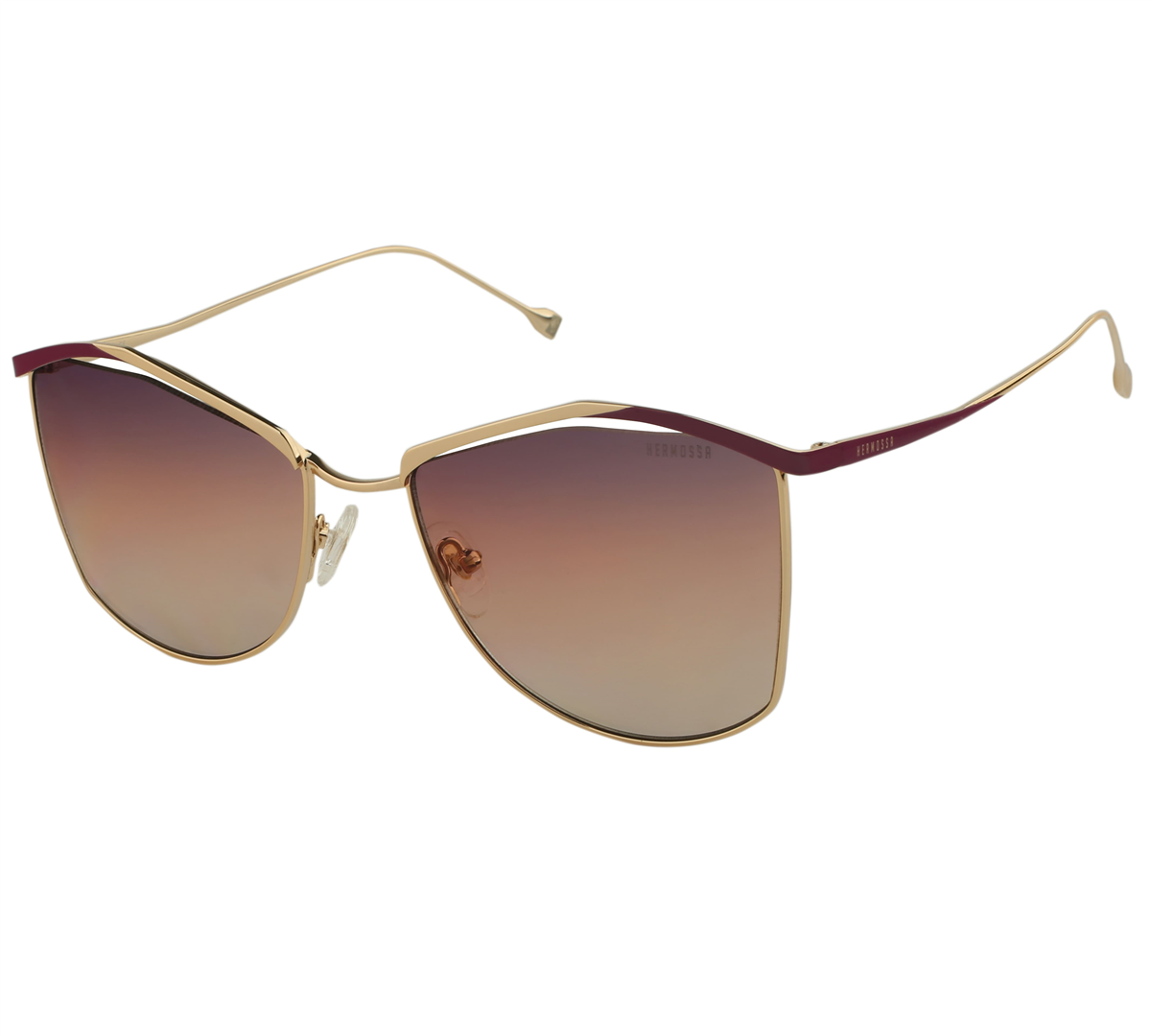 Hermossa HM 1385 C3 Gold Geometrik Kadın Güneş Gözlüğü | Brandeyes