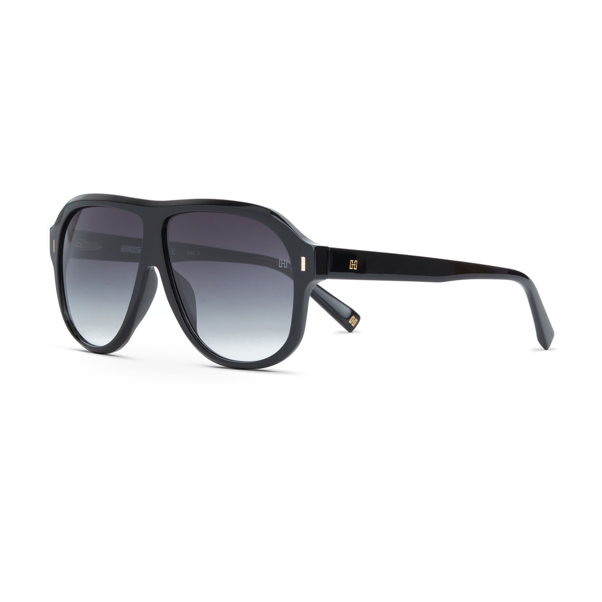 Hermossa HM 1669 C1 Siyah Pilot Unisex Güneş Gözlüğü | Brandeyes