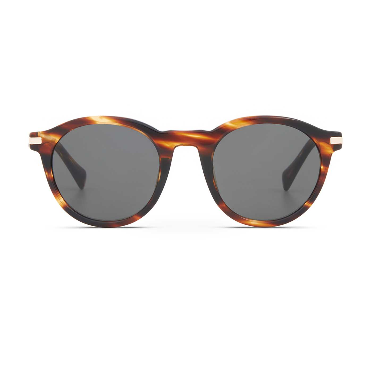 Hermossa Toby HM 1727 C2 Havana Oval Unisex Güneş Gözlüğü | Brandeyes